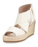 Willow Leather Espadrille Sandal, Stone