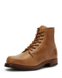 John Addison Leather Lace-Up Boot, Tan