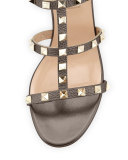 Rockstud Leather City Sandal, Sasso 
