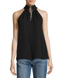 The New Morrison Laced Silk Tank