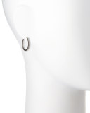 Black Rhodium Diamond Hoop Earrings