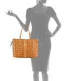 Liz Reversible Shopper Tote Bag, Cognac