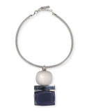 Triple-Drop Pendant Necklace, Storm Multi