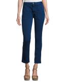 Sally Cropped Jeans, Blue