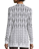 Ziri Knit Artisan Cardigan, New Mahogany/Putty