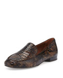 Helene 2 Crocodile-Embossed Loafer