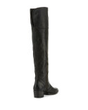 Clara Leather Over-the-Knee Boot, Black