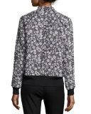 Liane Floral Jacquard Bomber Jacket
