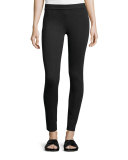 Scrunch Jersey Ankle Leggings, Charcoal