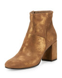 Leitzel Metallic Suede Bootie, Bronze