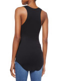 Cotton Racerback Shirttail Tank Top