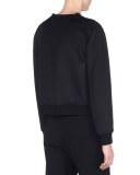 Karlito T-Shirt with Fur Detail, Black