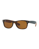 New Wayfarer Sunglasses, Matte Havana
