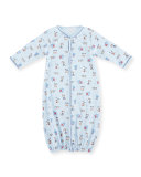 Sweater Weather Reversible Baby Bib, Blue