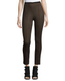 Club Wool Skinny Pants, Army Green