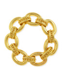 Ischia 19k Gold Large Link Bracelet