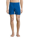 Bulldog Solid Swim Trunks, Blue