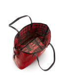 Medium Reversible Shopper Bag, Ruby Red 