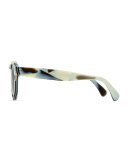 Leonard Round Sunglasses, Horn