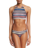 Antibes Scalloped Swim Bottom, Sally Dark Stripe