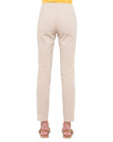 Melissa Techno Slim-Leg Pants, Sand