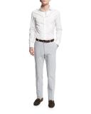 Benn Standard-Fit Seersucker Trousers