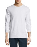 Striped Long-Sleeve Slub Tee