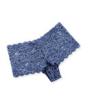 Moments Lace Boy Shorts, Indigo