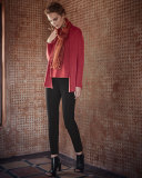 Silk-Jersey Tank Top, Red Saffron