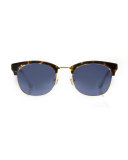 LGD Half-Rim Sunglasses, Bengal