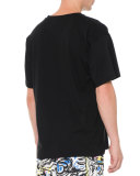 Logo-Print Short-Sleeve T-Shirt, Black