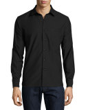 Woven Oxford Shirt, Black