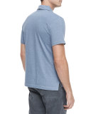 Pensacola Mini-Stripe Polo Shirt, Blue
