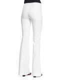 Mid-Rise Flare-Leg Pants, Optic White