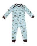 Year of the Horse Pajama Shirt & Pants, Light Blue, Size 3-24 Months