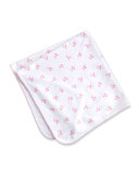 Baby Ballet Slippers Reversible Printed Pima Blanket, Pink