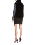 Couture Lurex® Tweed Skirt, Black