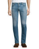 Standard Issue Fit 2 Mid-Rise Relaxed Slim-Fit Jeans, Dark Blue