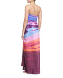 Horizon Printed Silk Pareo