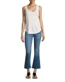 High-Waist Cropped Flare-Leg Jeans, Maybrook