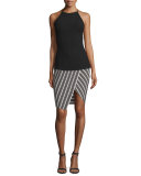 Souk Striped Pencil Skirt, Multi Stripe