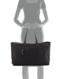 Ella Packable Overnight Satchel Bag, Black