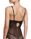 Cristal D'Art Lace Bodysuit, Black