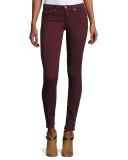 Mid-Rise Skinny Jeans, Port