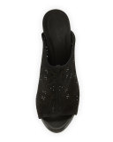 Anita Laser-Cut Wedge Mule