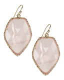 Corley Earrings, Rose Quartz