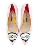 Boss Lady Patent Leather Pump, Baby Pink