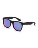 Classic Mirrored-Lens Sunglasses, Black