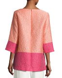 Colorblock Cloque Tunic 
