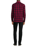 Slim Skinny-Leg Denim Jeans, Black